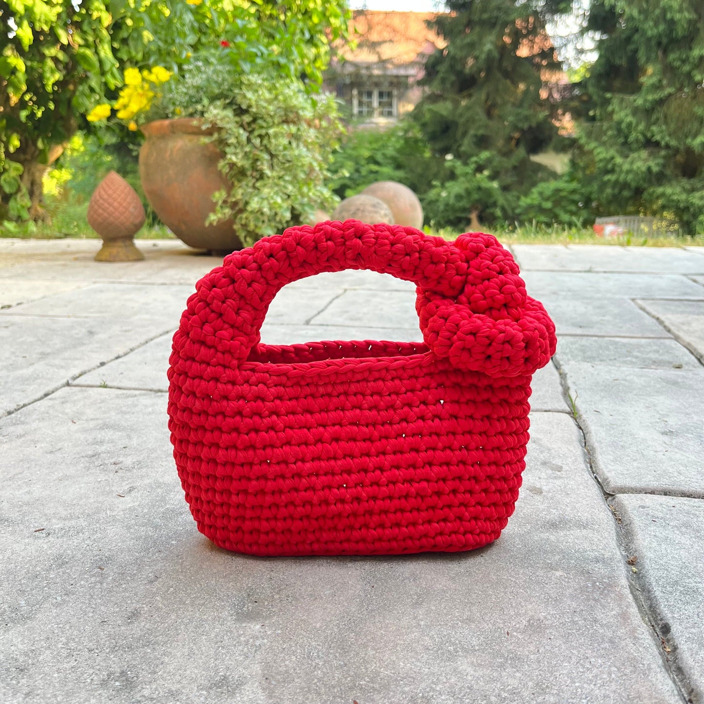 Festnetz 3 CROCHET PATTERN BUNDLE for the Josi, Siggy & Tote Bag, Siggy Bag, Red