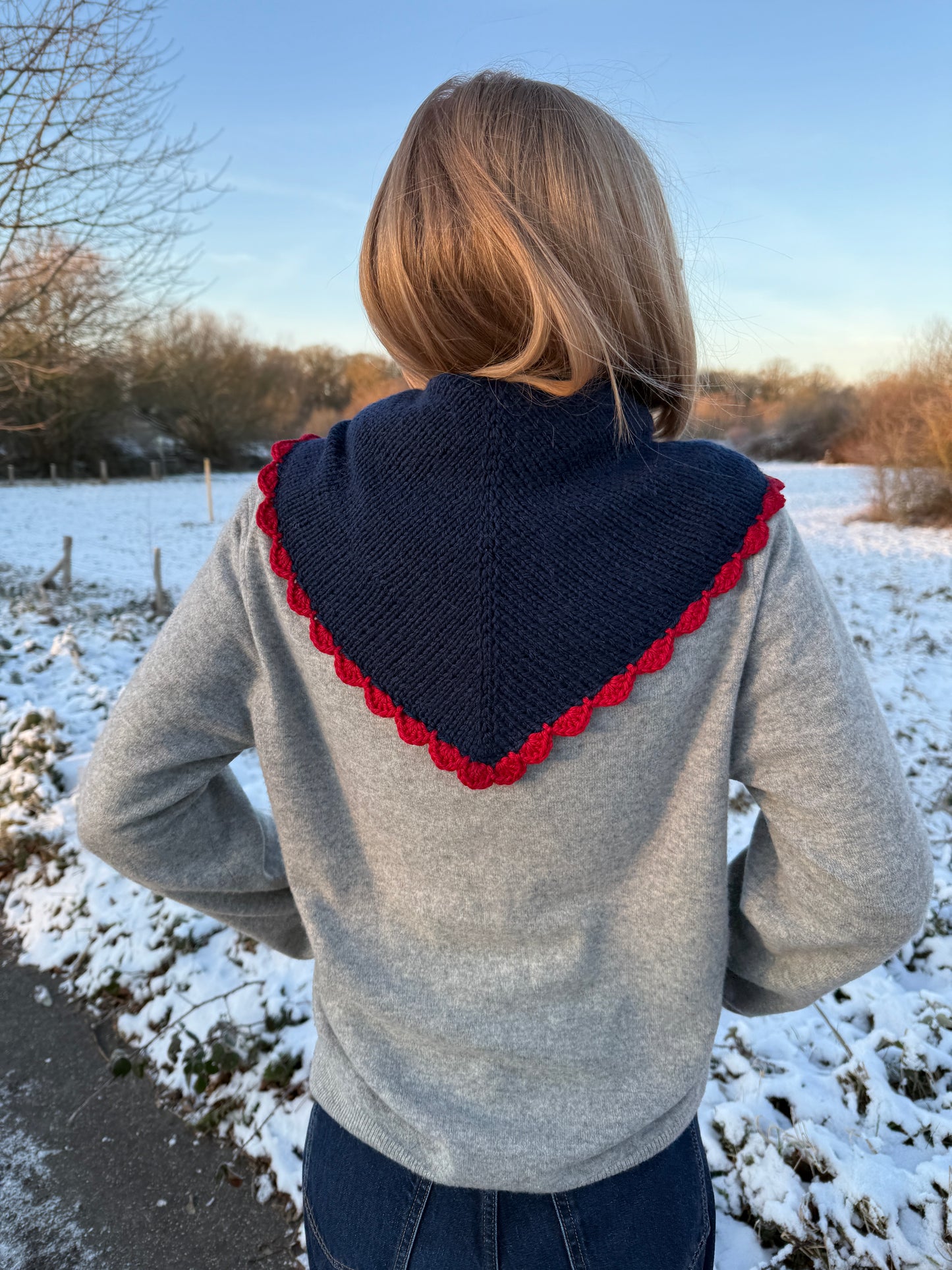 Henri Triangle Scarf - Knitting Pattern