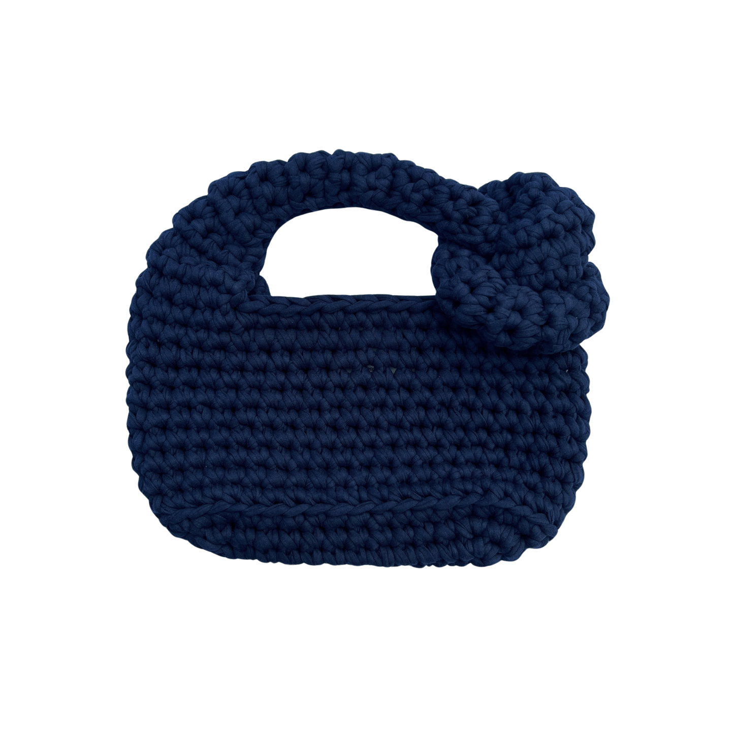 SIGGY BAG - Small Handmade Crochet Bag in Navy Blue