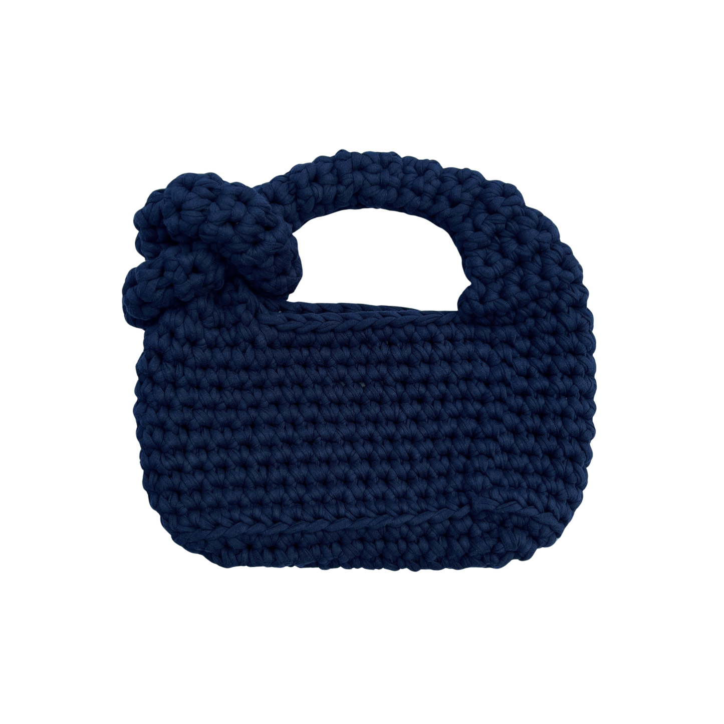 SIGGY BAG - Small Handmade Crochet Bag in Navy Blue