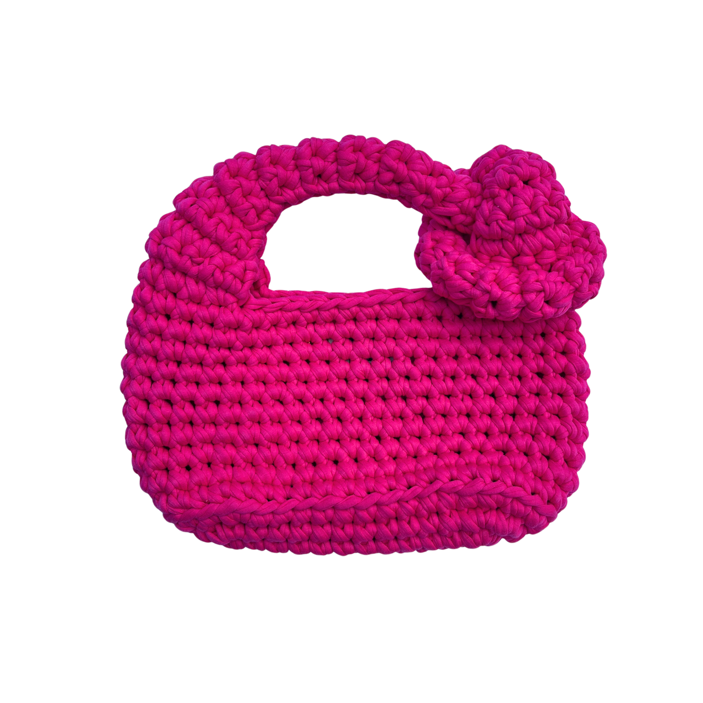 SIGGY BAG - Small Handmade Crochet Bag in Pink