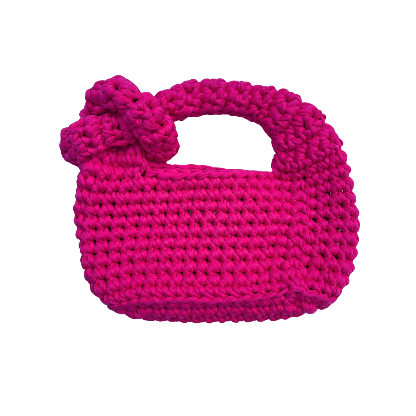 SIGGY BAG - Small Handmade Crochet Bag in Pink