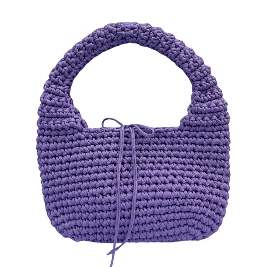 LILO BAG - Handmade Crochet Shoulder Bag in Lavender