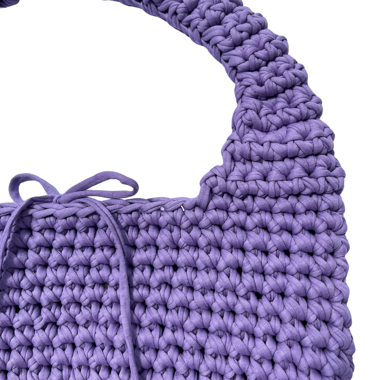 LILO BAG - Handmade Crochet Shoulder Bag in Lavender