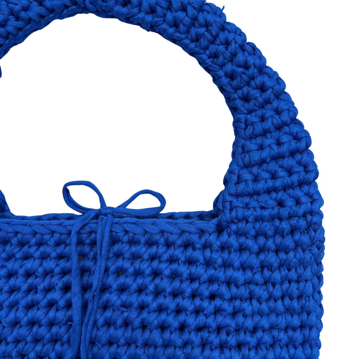 LILO BAG - Handmade Crochet Shoulder Bag in True Blue