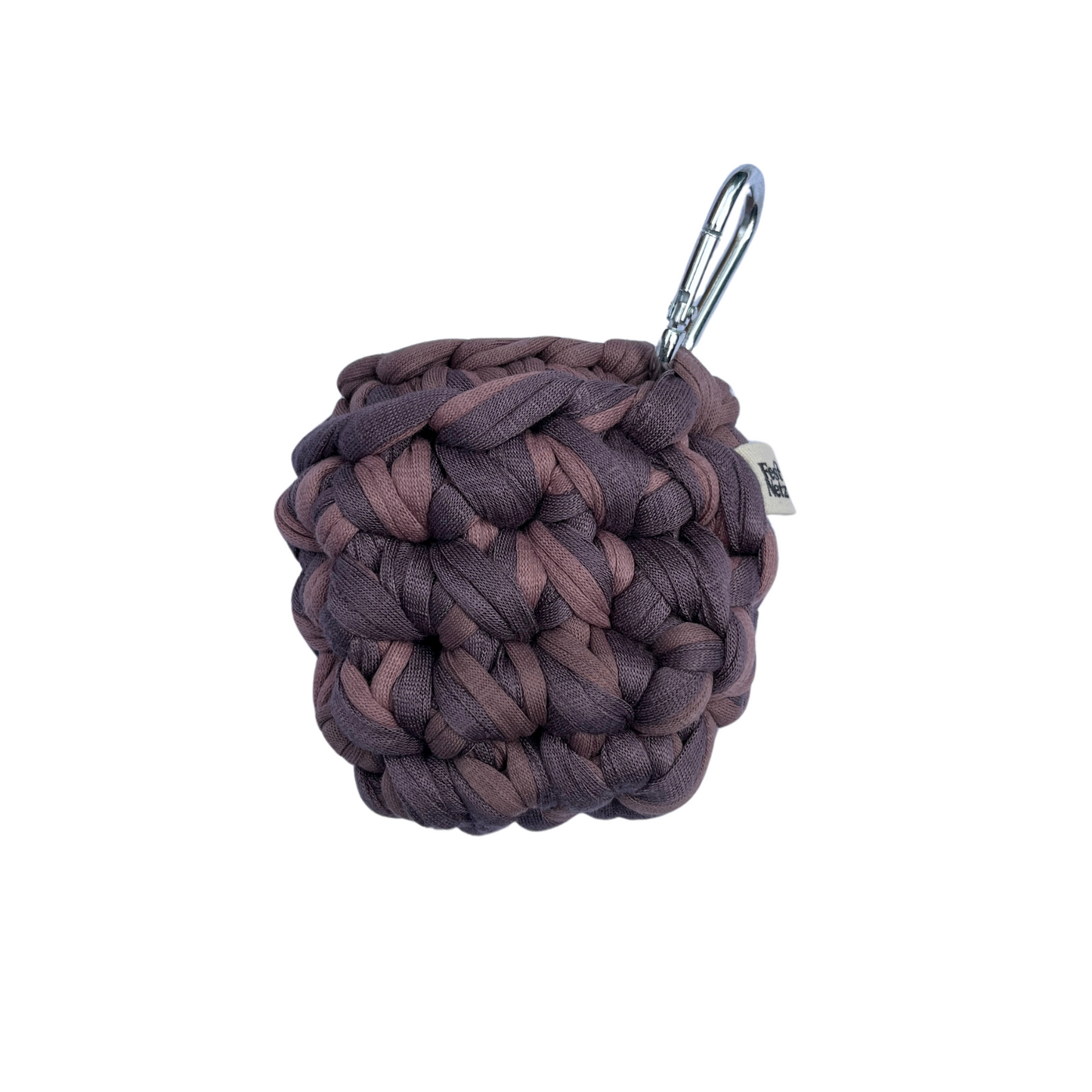 LOTTE CASE - Handmade Crochet Headphone Case in Brown Shades