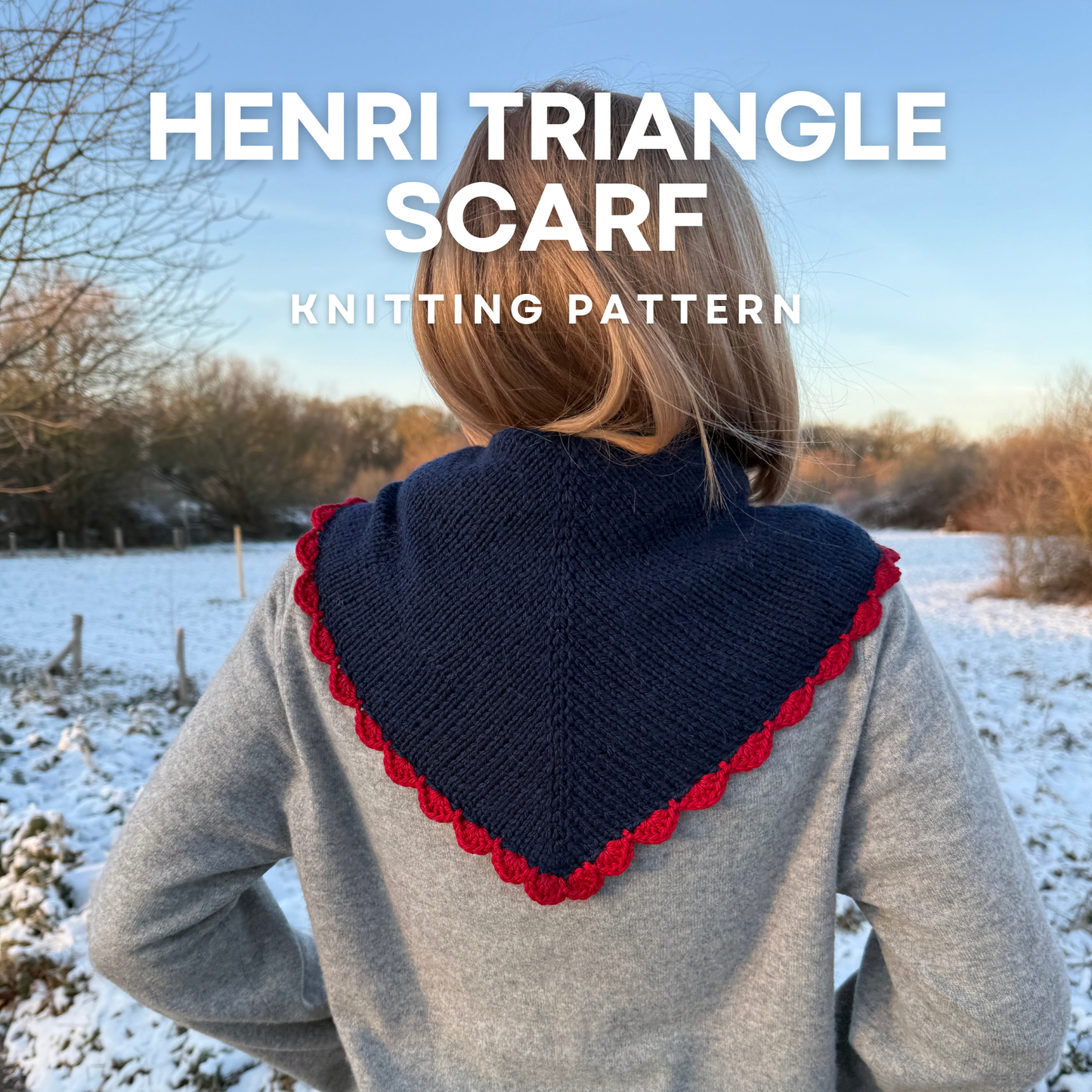 Henri Triangle Scarf - Knitting Pattern